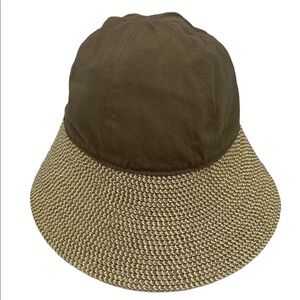 Women's Baseball Style Paper Braid Large Brim Sun Hat